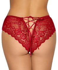 Cottelli Collection Cottelli Ambi Panty (Red), sexy krajkové kalhotky L