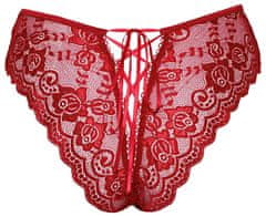 Cottelli Collection Cottelli Ambi Panty (Red), sexy krajkové kalhotky L