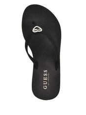 Guess Dámské pantofle, nazouváky, žabky na platformě Sans s kamínky černé 40