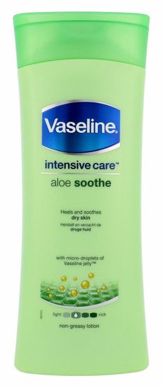 Vaseline 400ml intensive care aloe soothe, tělové mléko