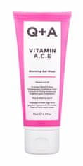 Q+A 75ml vitamin a.c.e warming gel mask, pleťová maska