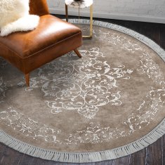 Conceptum Hypnose Kulatý koberec Tapis 180 cm béžový