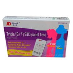 JD BioTech test - detekce pohlavně přenosných infekcí 3 v 1 - sleva