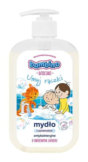 BAMBINO Dětské antibakteriální tekuté mýdlo na mytí rukou 500 ml