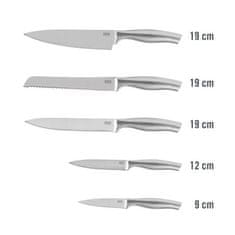 Teesa Sada kuchyňských nožů v bloku, nerez 5in1 TSA0204