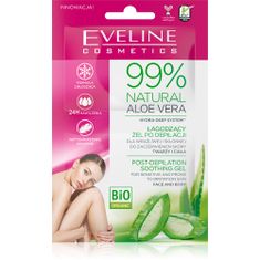 Eveline Přírodní zklidňující gel po depilaci obličeje a těla s aloe vera - sáček 5 ml X 2