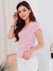 Deoti Dámské basic tričko Casilda světle růžová XL