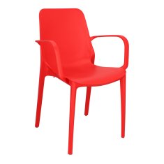 Intesi židle Ginevra s područkami červená