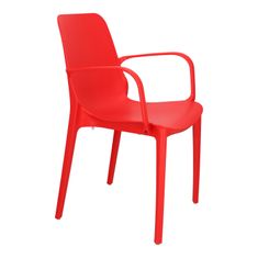 Intesi židle Ginevra s područkami červená