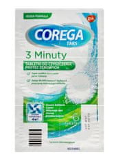 GSK Corega Tabs Tablety na čištění zubních náhrad 3minutový blistr po 6 tabletách