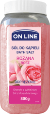 OEM On Line Relaxační růžová koupelová sůl 800G
