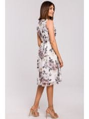 Style Stylove Dámské květované šaty Isondrie S225 bílá XL
