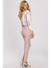 makover Dámské elegantní kalhoty Kufach K093 tmavě růžová L