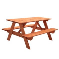 NEW BABY Dětské dřevěné posezení lavice a stůl 118 x 90 cm