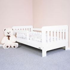 NEW BABY Dětská postel se zábranou ERIK 160x80 cm bílá
