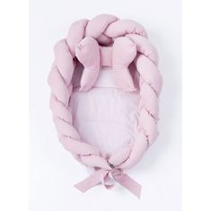 BELISIMA Pletené hnízdečko pro miminko Velvet pink