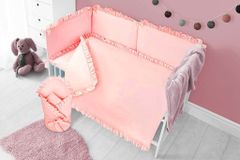 BELISIMA Hnízdečko s peřinkou pro miminko PURE pink