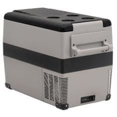 Vidaxl Chladicí box s rukojetí a adaptérem černý a šedý 35 l PP a PE