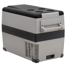 Vidaxl Chladicí box s rukojetí a adaptérem černý a šedý 45 l PP a PE