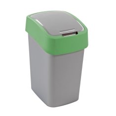 Curver Odpadkový koš Flipbin 25l - stříbrná/zelená