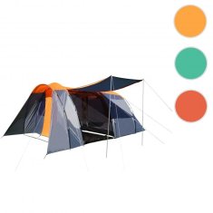 MCW Kempinkový stan A99, 6místný kopulovitý festivalový stan, 6 osob ~ oranžová/šedá