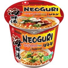 Nongshim Neoguri instantní nudlová polévka s příchutí pálivých mořských plodů 62g (kelímek)