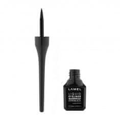 LAMEL Tekuté oční linky Basic s tvrdým štětcem - extra černé 3,5 ml
