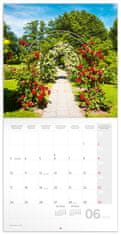 Poznámkový kalendář Zahrady 2024, 30 × 30 cm