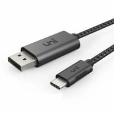 UNI Kabel USB-C / DisplayPort 4K 60Hz Univerzální kompatibilita 1m