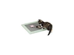 HUKA JUNIOR škrabací podložka pro koťata, 47 x 47 cm, šedá/mátová