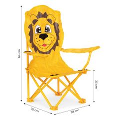 OEM Skládací dětská cestovní židle s taškou Lion