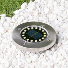 LUMILED 6x Solární zahradní lampa LED do zeme HELIS 16×LED 1W 4000K Neutrální bílá
