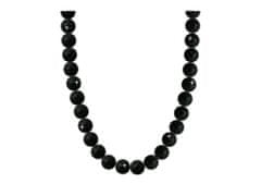 Perlový náhrdelník s umělými perlami - černé barvy 6000657 Průměr perly: 1 cm