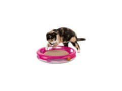 Trixie Hračka pro kočku kruh s kuličkou a škrabacím kartonem 37 cm