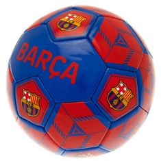 FotbalFans Fotbalový míč FC Barcelona, červeno-modrý, vel. 3