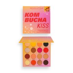 Makeup Revolution Paleta očních stínů Hot Shot Kombucha Kiss (16) 1Set
