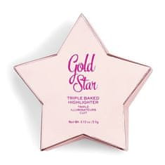 Revolution I Heart Star Of The Show Rozświetlacz Gold Star 3,5G
