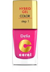 DELIA COSMETICS Coral Hybrid Gel Nail Enamel No. 03 Pink 11Ml