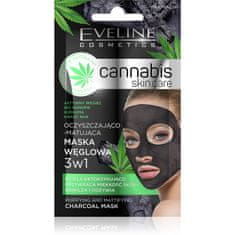 Eveline Cannabis Skin Care Uhlíková maska 3W1 7 ml