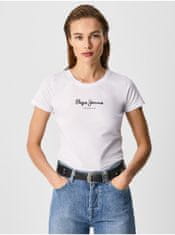 Pepe Jeans Bílé dámské tričko Pepe Jeans New Virginia XS