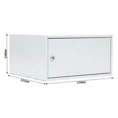 Rottner Home Case 4 nábytkový sejf šedý | Cylindrický zámek | 37 x 19 x 32.5 cm