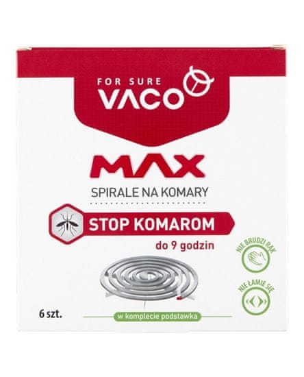 VACO Max Mosquito Spirals Stop Mosquitoes 6ks