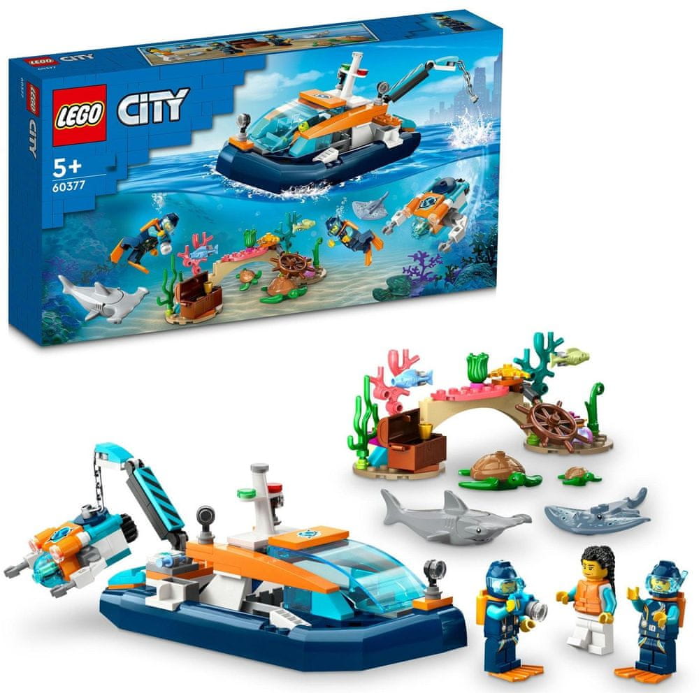 Levně LEGO City 60377 Průzkumná ponorka potápěčů