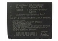 CameronSino Baterie Panasonic DMW-BLE9, DMW-BLE9PP 750mAh