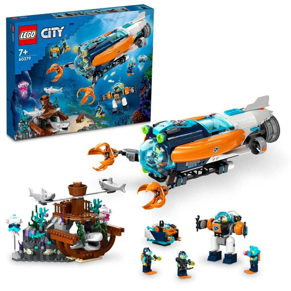 Levně LEGO City 60379 Hlubinná průzkumná ponorka