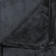 Greatstore Deka černá 130 x 170 cm polyester