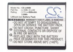 CameronSino Baterie Li50B, Li-50B pro Olympus, Ricoh, Pentax, Casio, GE, Kodak, CS-LI50B