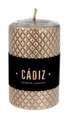 Artman Vánoční dekorativní svíčka Cadiz Cylinder Small Diameter 7.3Cm Champagne