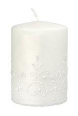 Artman Vánoční dekorativní svíčka Tiffany Cylinder Small White