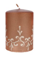 Artman Vánoční dekorativní svíčka Tiffany Cylinder Small Brown